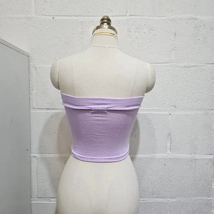 [BUNJANG] Unbranded Sports Bra Top - Light Purple / 뒷밴딩 쫀쫀 브라탑- 연보라