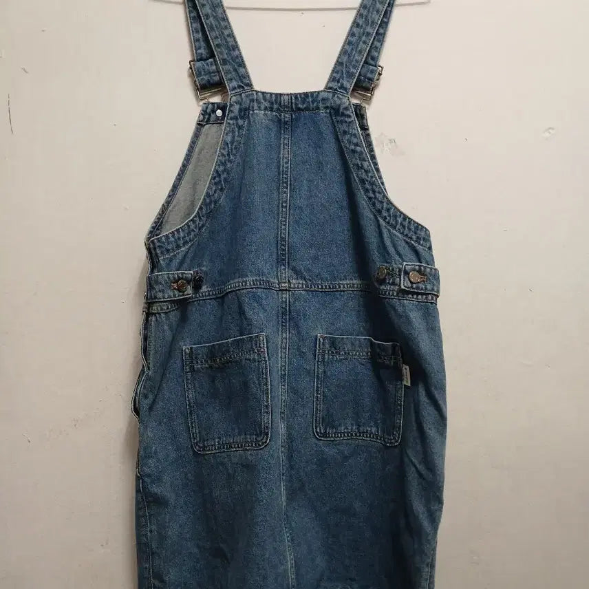 [SOLD OUT] 스노우피크 여성 오버롤 데님 멜빵 원피스 청멜빵 스커트 사이즈 S 90