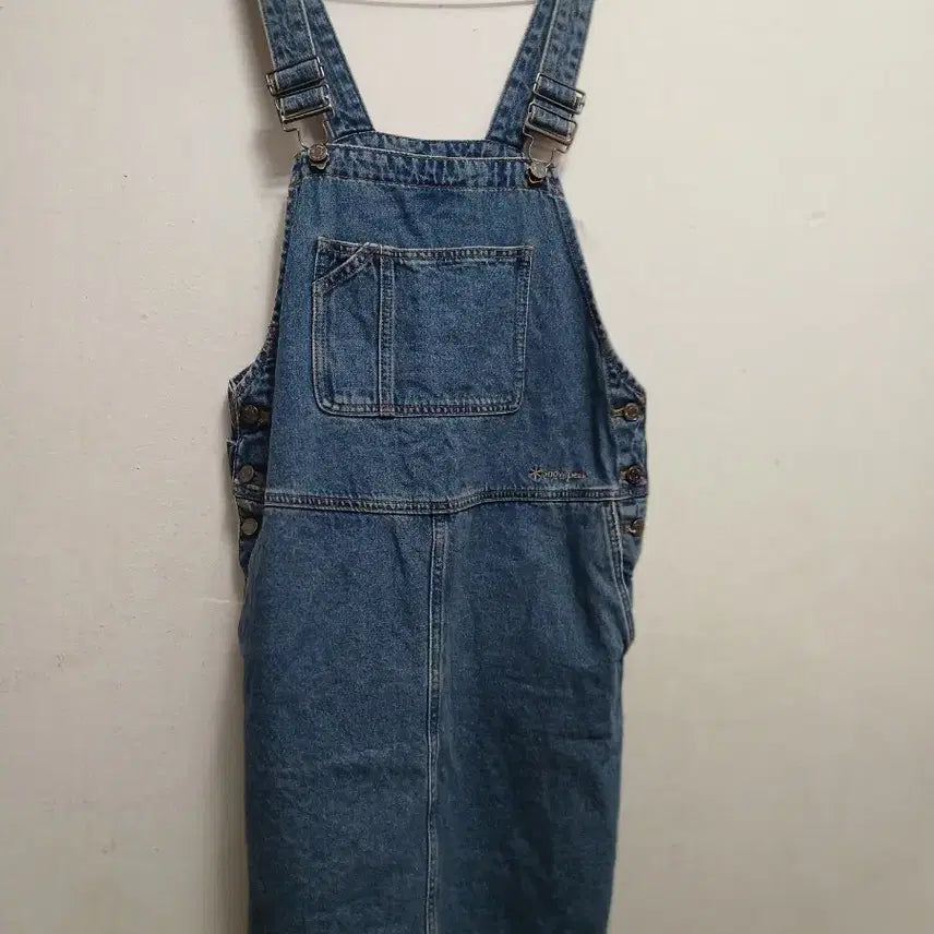 [SOLD OUT] 스노우피크 여성 오버롤 데님 멜빵 원피스 청멜빵 스커트 사이즈 S 90