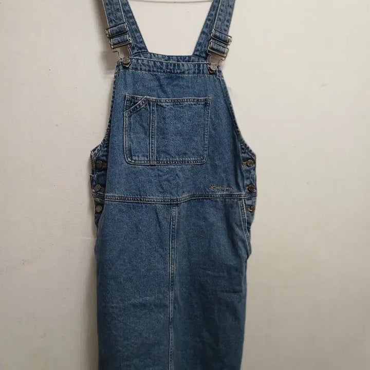 [SOLD OUT] 스노우피크 여성 오버롤 데님 멜빵 원피스 청멜빵 스커트 사이즈 S 90