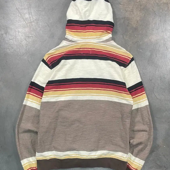 [BUNJANG] PowerToPeople Ethnic Stripe Hooded Zip-Up Sweatshirt / PowerToPeople 에스닉 스트라이프 후드 집업