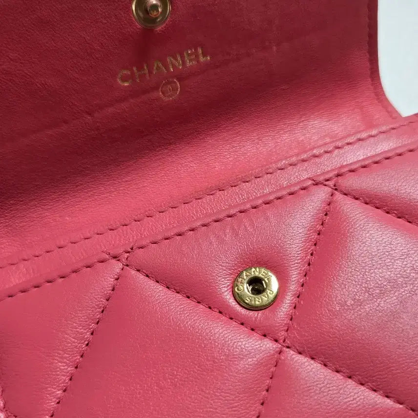 [BUNJANG] Chanel 19 Flap Card Holder Pink Gold / 샤넬 19 플랩 카드 홀더 핑크 금장