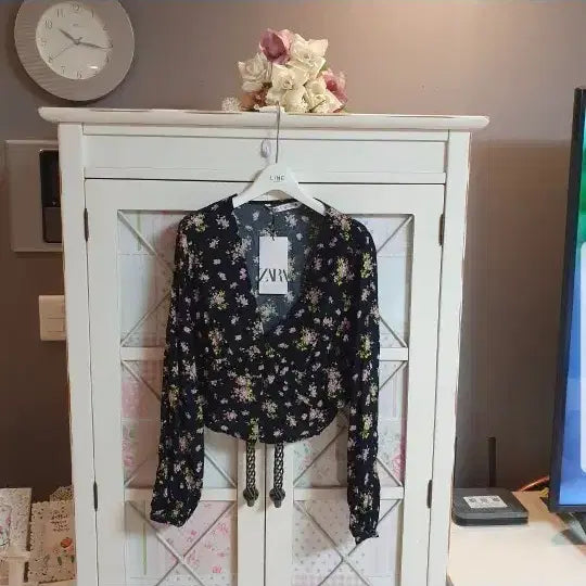 [BUNJANG] ZARA Blouse 55 Floral Blouse / 자라 블라우스/55 새상품