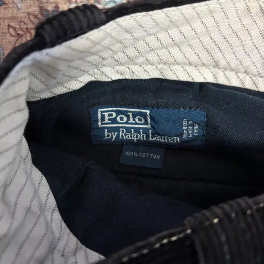 [BUNJANG] Polo Black Corduroy Patchwork Pants / 폴로 블랙 코듀로이 패치 워크 팬츠