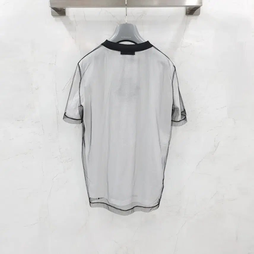 [BUNJANG] Prada Jersey Sequin Tulle Short Sleeve T-shirt / L / 프라다 여성 저지 시퀸 튤 반팔 티셔츠 3579AR