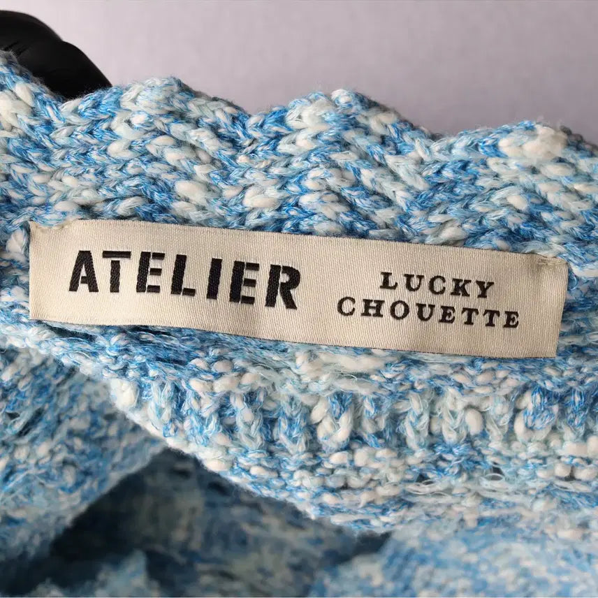 [BUNJANG] LUCKY CHOUETTE Atelier Knit Vest / 럭키슈에뜨 아뜰리에 니트조끼 XXX