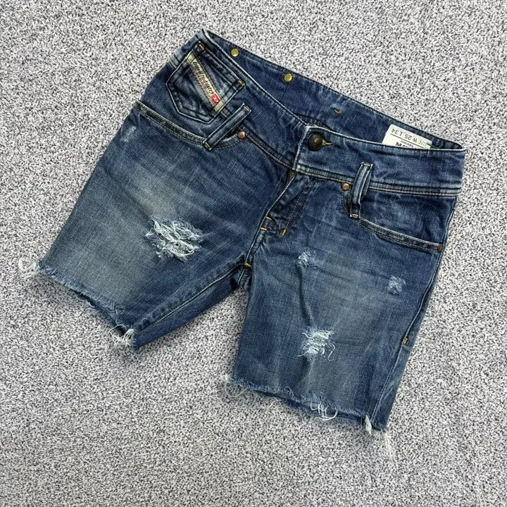 [BUNJANG] Diesel Washed Denim Shorts / 25 디젤 워싱 데님 청 반바지 0414J