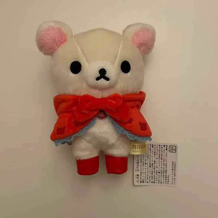 [BUNJANG] Rilakkuma Korilakkuma Red Riding Hood Plush Tenori Keyring / 리락쿠마 애니메이션 한정 코리락쿠마 빨간 망토 인형 누이 테노리 키링