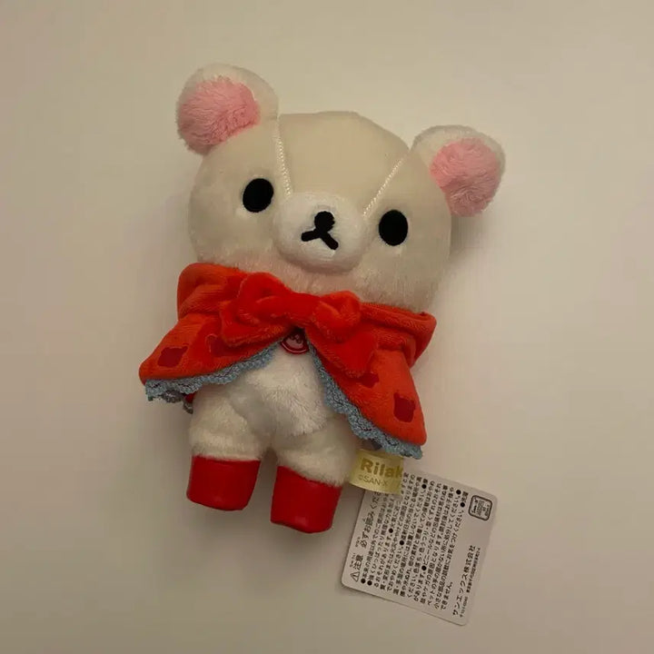 [BUNJANG] Rilakkuma Korilakkuma Red Riding Hood Plush Tenori Keyring / 리락쿠마 애니메이션 한정 코리락쿠마 빨간 망토 인형 누이 테노리 키링