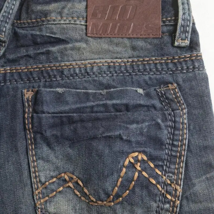 [SOLD OUT] 고급 워싱 데님팬츠 32~33사이즈 새상품급 인디고 데님