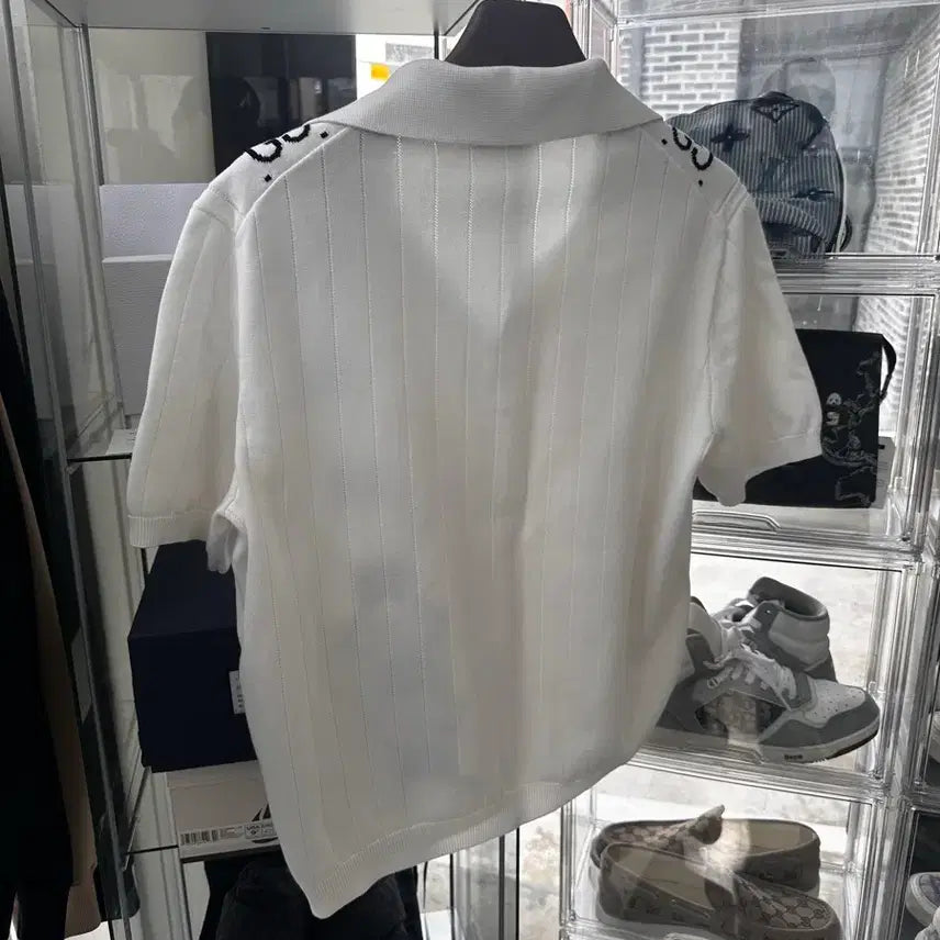 [SOLD OUT] 신형 구찌 자카드 니트 반팔티 xl
