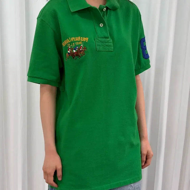 [BUNJANG] Polo Ralph Lauren Big Pony Chief Keith Polo Shirt / [L]폴로 랄프로렌 빅포니 치프키프 카라 티셔츠