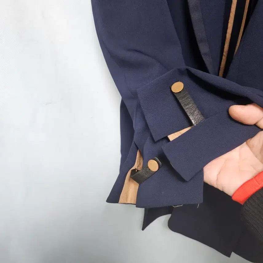 [BUNJANG] SYSTEM Navy Double Button Jacket S / SYSTEM 시스템 네이비 더블 버튼 자켓 S