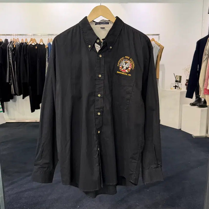 [BUNJANG] National Fire Academy Oversized Shirt / [택포] [L] 내셔널 FIRE 아카데미 오버핏셔츠