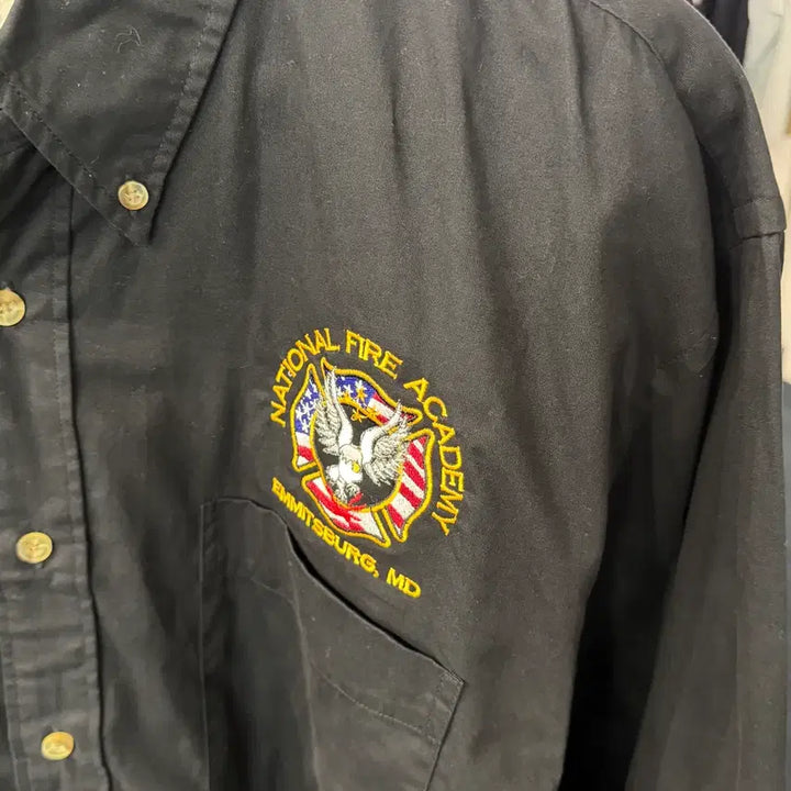 [BUNJANG] National Fire Academy Oversized Shirt / [택포] [L] 내셔널 FIRE 아카데미 오버핏셔츠