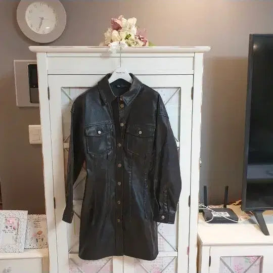 [BUNJANG] ZARA Leather Mini Dress / 자라 레더원피스/55