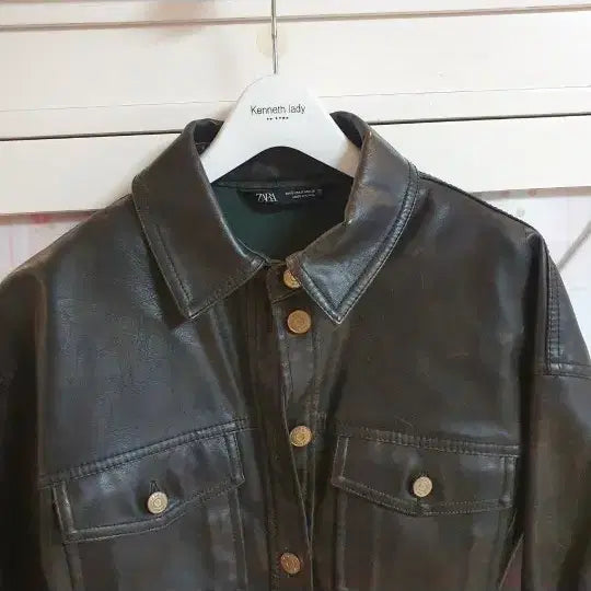 [BUNJANG] ZARA Leather Mini Dress / 자라 레더원피스/55