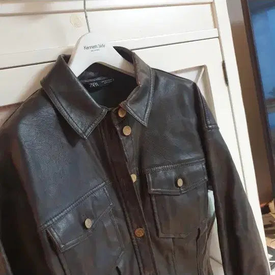 [BUNJANG] ZARA Leather Mini Dress / 자라 레더원피스/55