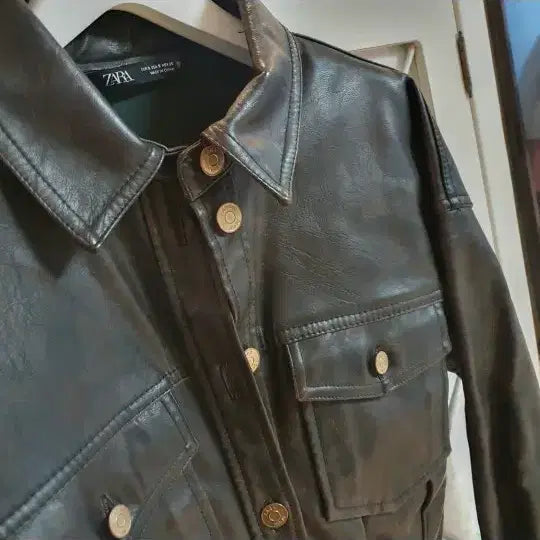 [BUNJANG] ZARA Leather Mini Dress / 자라 레더원피스/55
