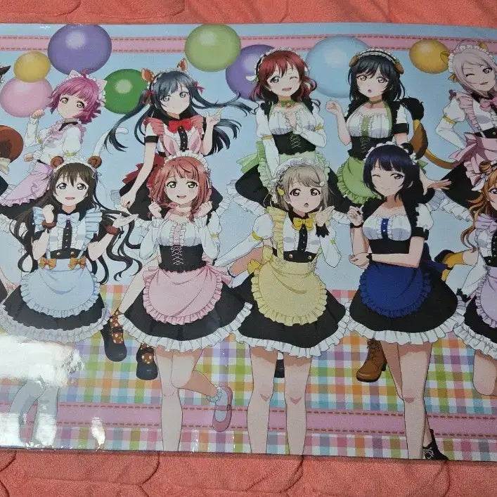 [BUNJANG] Love Live! Nijigasaki Animal Maid Desk Mat / 러브라이브 니지동 니지가사키 팝업한정 애니멀 메이드 데스크매트 / 장패드
