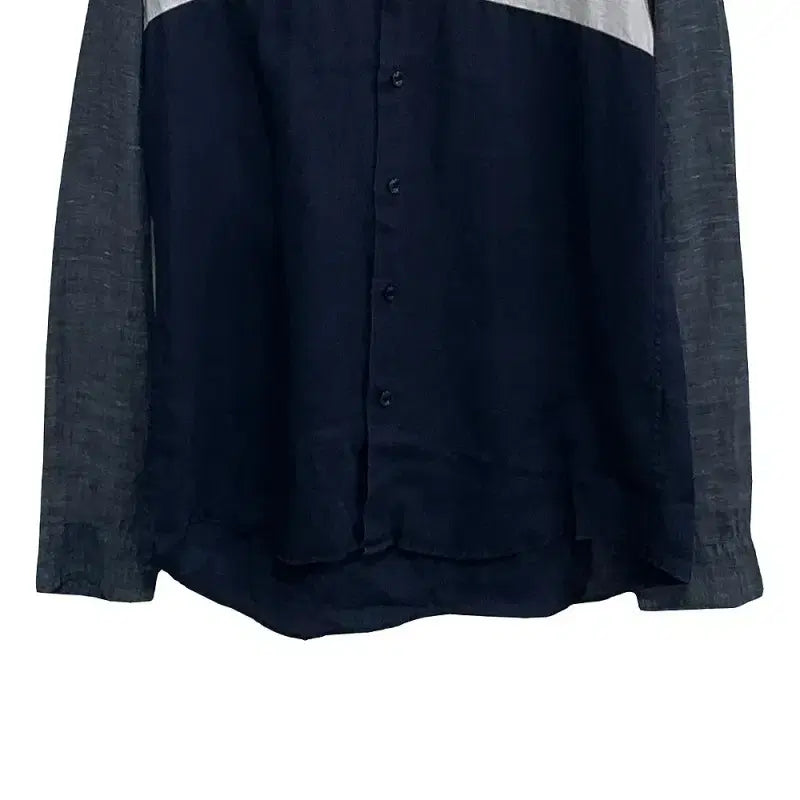 [BUNJANG] Lacoste Linen Henley Neck Shirt / 남S/라코스테 린넨 헨리넥 셔츠