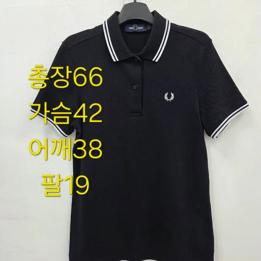 [SOLD OUT] M 프레드페리 블랙 여성 반팔 피케 폴로티