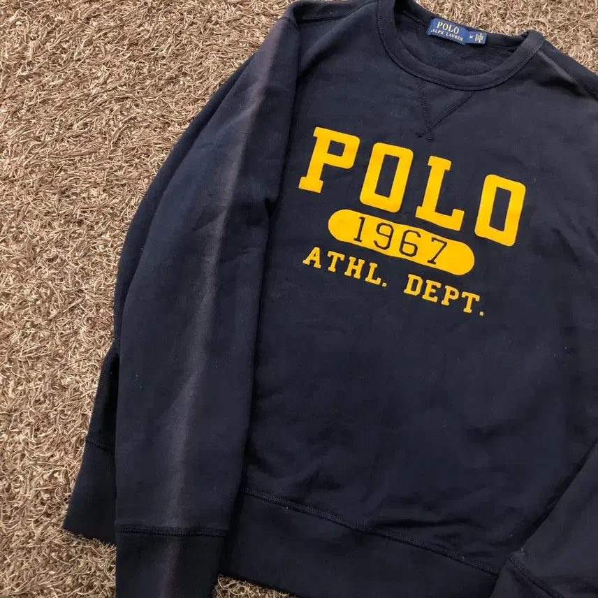 [BUNJANG] Polo Ralph Lauren Fading Logo Sweatshirt / M 폴로 랄프로렌 로고 페이딩 스웻셔츠 맨투맨