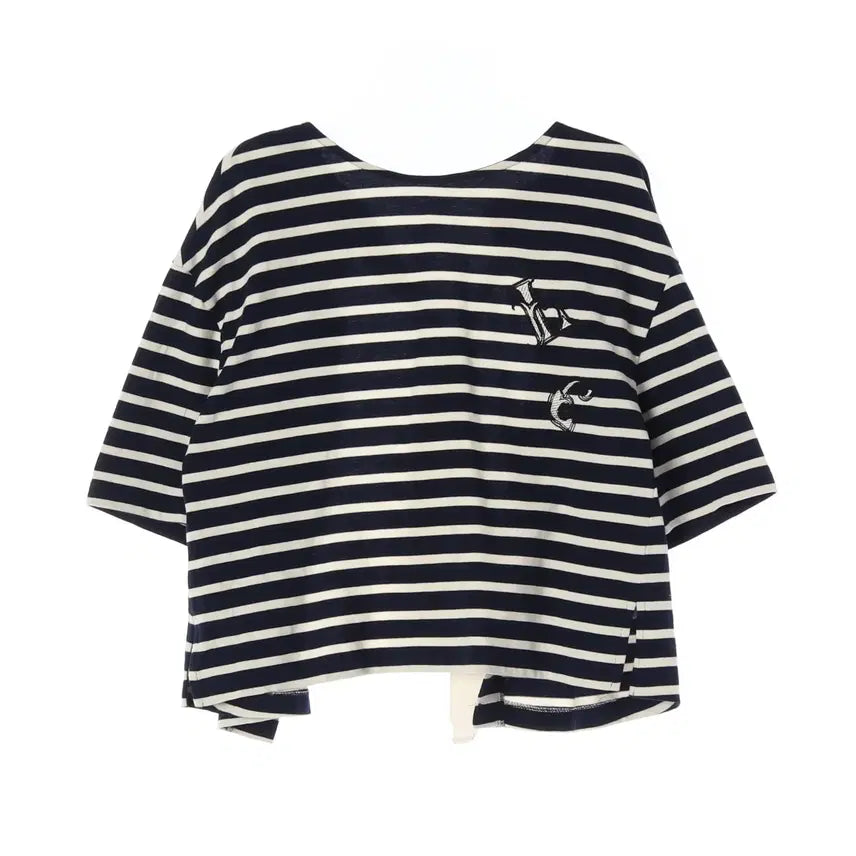 [BUNJANG] LUCKY CHOUETTE Striped T-shirt / 럭키슈에뜨 반팔 티셔츠 36size