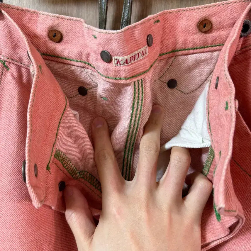 [SOLD OUT] 캐피탈 lumber pants 1 핑크