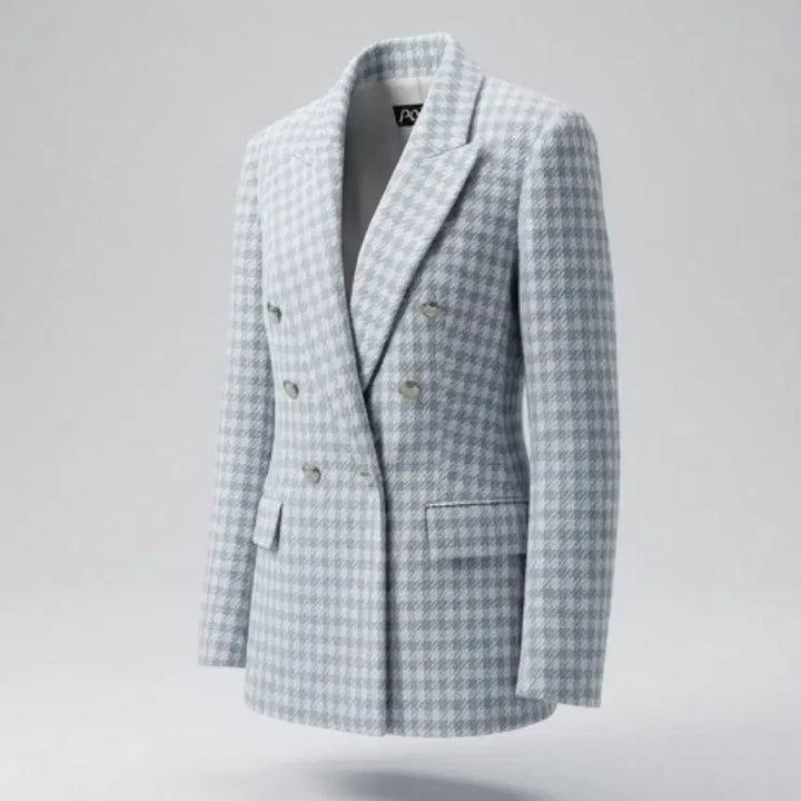[BUNJANG] ZARA Houndstooth Wool Double Jacket / 여성M / 자라 쿨톤 하운드체크 모직 더블자켓BL 11-2