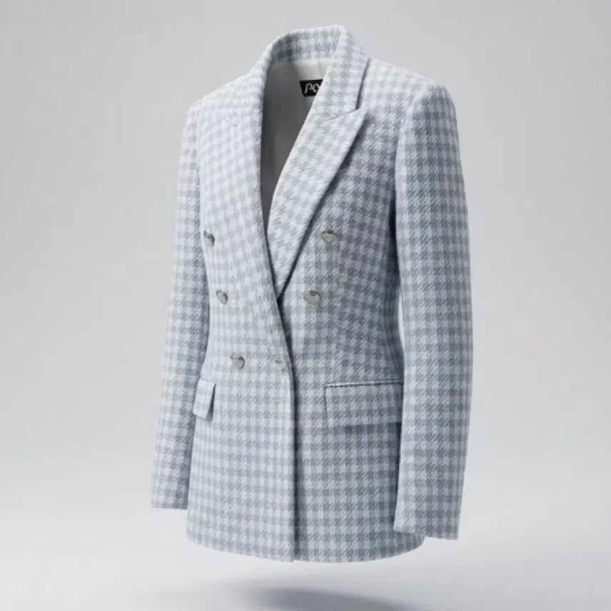 [BUNJANG] ZARA Houndstooth Wool Double Jacket / 여성M / 자라 쿨톤 하운드체크 모직 더블자켓BL 11-2