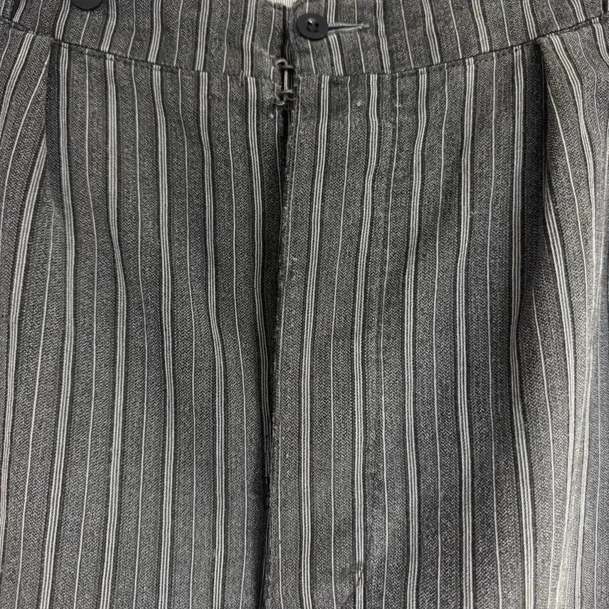 [BUNJANG] Vintage French Work Pants (1940s) - Gray Stripe / 빈티지 / 40s 프렌치 워크 팬츠 / 34-36