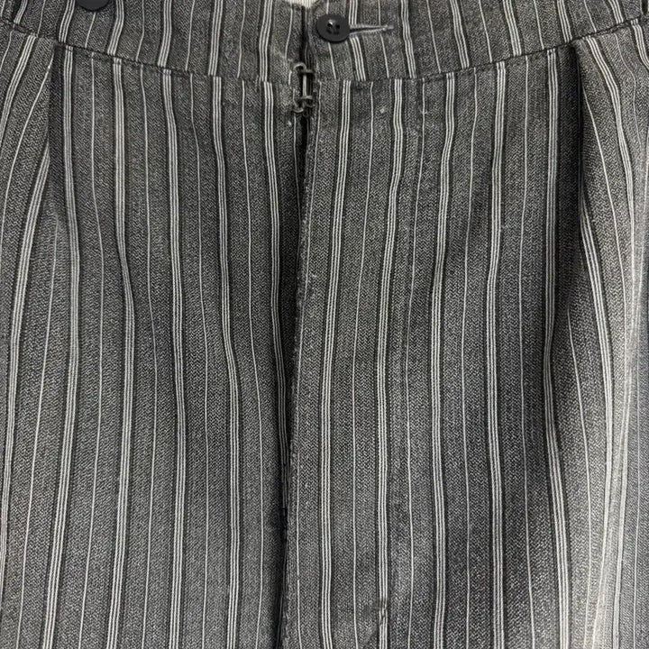 [BUNJANG] Vintage French Work Pants (1940s) - Gray Stripe / 빈티지 / 40s 프렌치 워크 팬츠 / 34-36