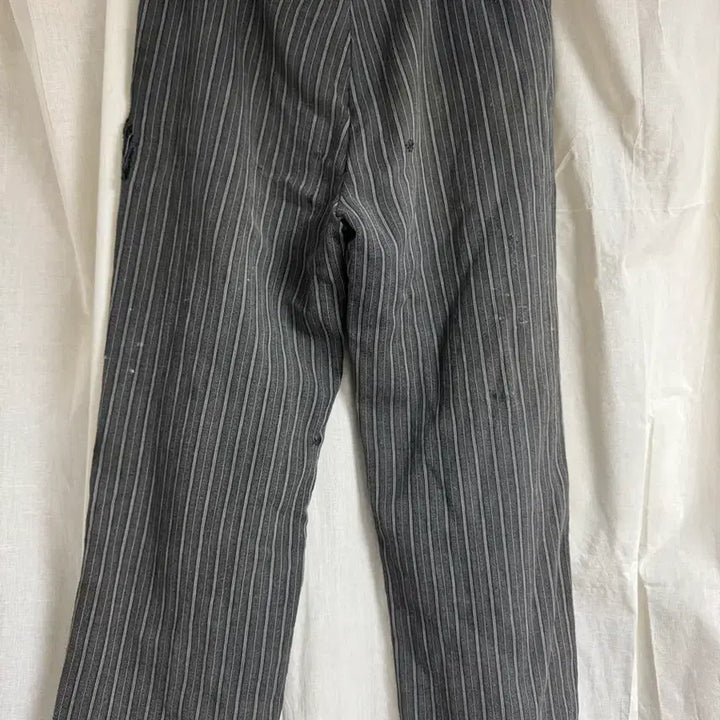 [BUNJANG] Vintage French Work Pants (1940s) - Gray Stripe / 빈티지 / 40s 프렌치 워크 팬츠 / 34-36
