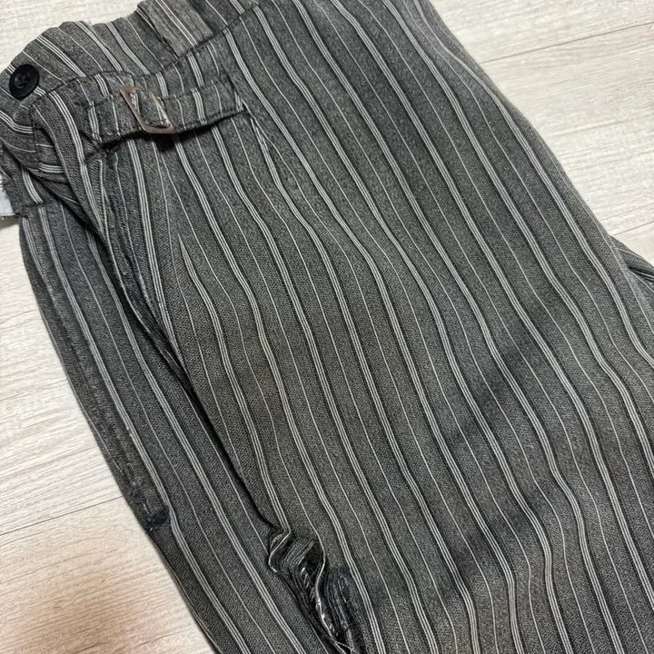 [BUNJANG] Vintage French Work Pants (1940s) - Gray Stripe / 빈티지 / 40s 프렌치 워크 팬츠 / 34-36