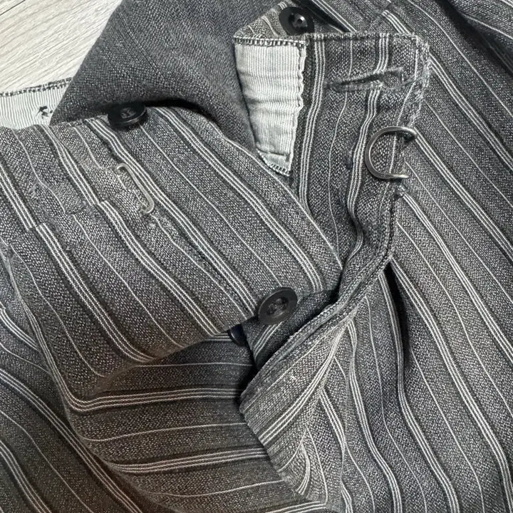 [BUNJANG] Vintage French Work Pants (1940s) - Gray Stripe / 빈티지 / 40s 프렌치 워크 팬츠 / 34-36