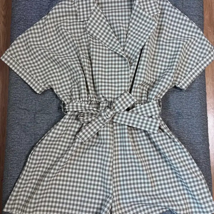 [SOLD OUT] 핫핑 체크무늬 점프수트