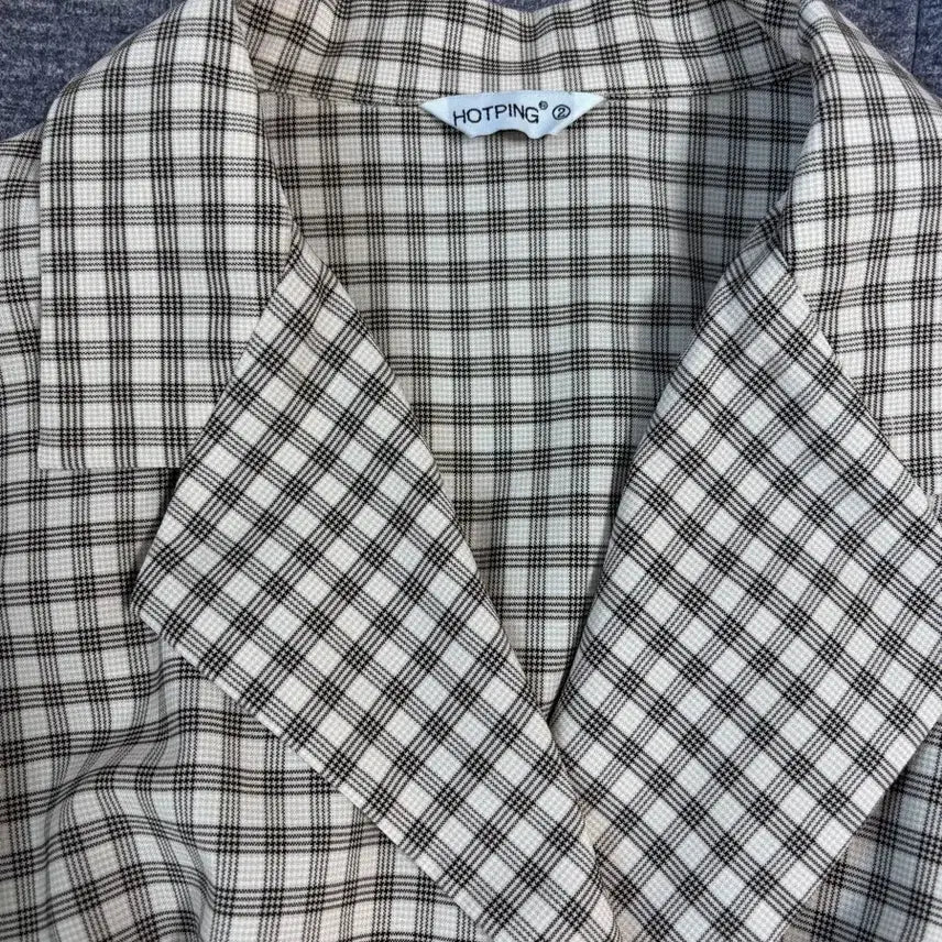[SOLD OUT] 핫핑 체크무늬 점프수트