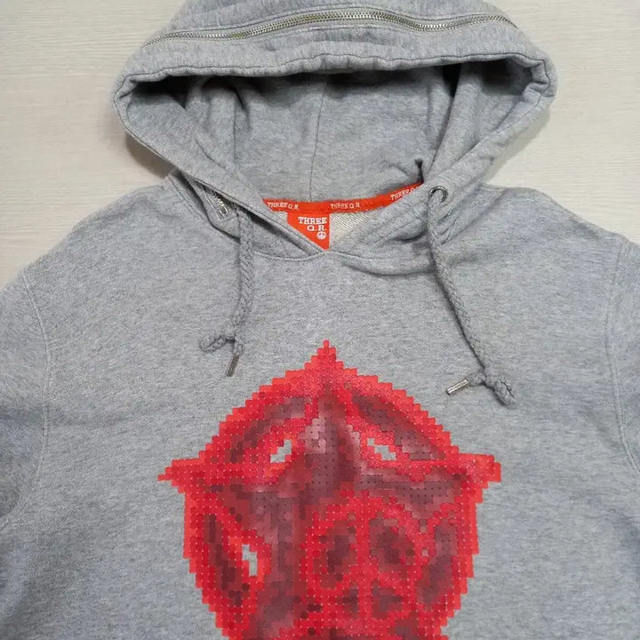 [BUNJANG] ThreeQ.R Hooded Sweatshirt Gray L / L100 ThreeQ.R 후드티 그레이 L-687