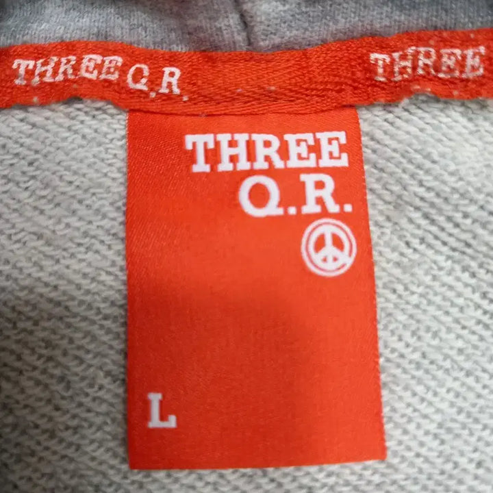 [BUNJANG] ThreeQ.R Hooded Sweatshirt Gray L / L100 ThreeQ.R 후드티 그레이 L-687