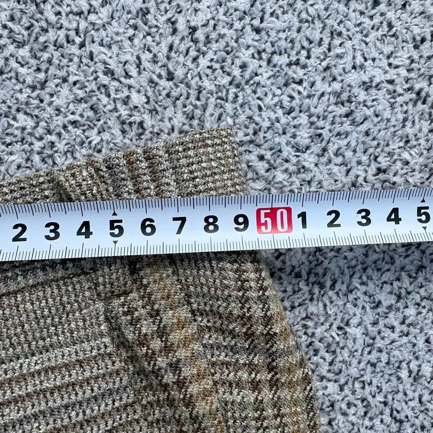 [BUNJANG] Munsingwear Check Wool Rayon Pants / 100 먼싱웨어 체크 울 레이온 바지 0414J