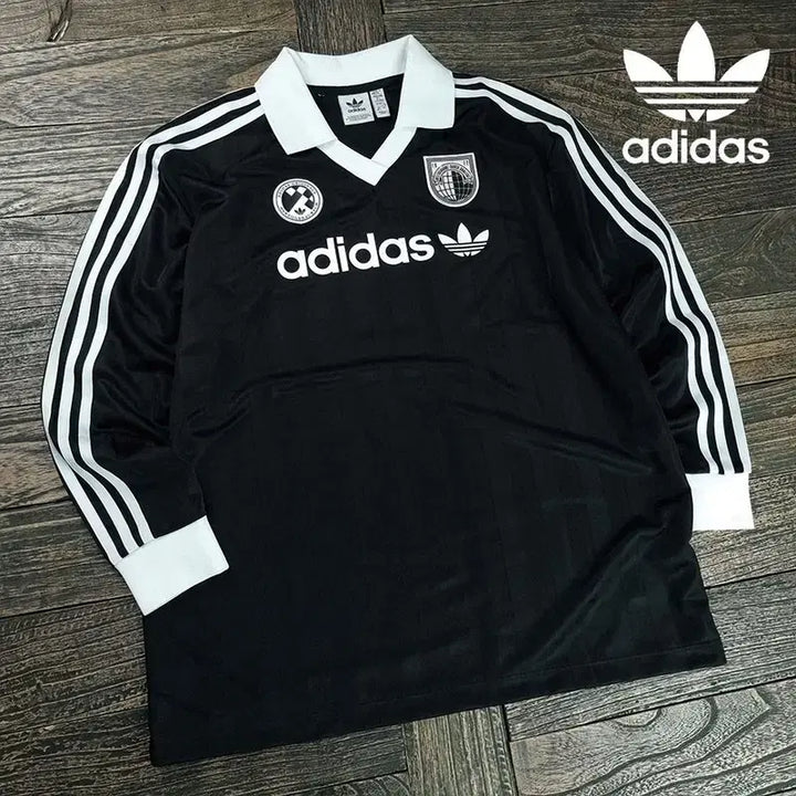 [SOLD OUT] 아디다스 블록코어 풋볼 롱슬리브 티셔츠 블랙 M20025
