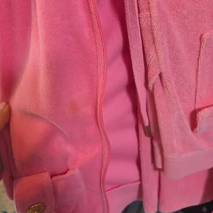 [BUNJANG] Juicy Couture Pink Terry Cloth Training Set / 쥬시꾸뛰르 핑크 태리 트레이닝 셋업