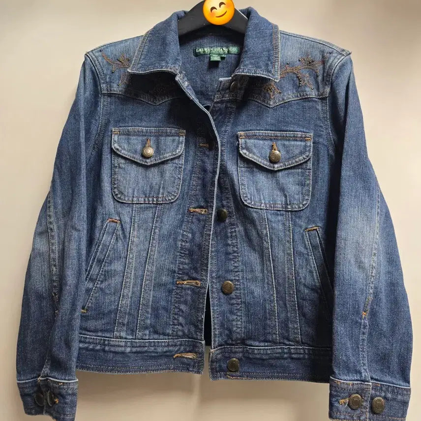 [BUNJANG] Ralph Lauren Western Denim Short Jacket S / 랄프로렌 웨스턴 데님 숏 자켓 S