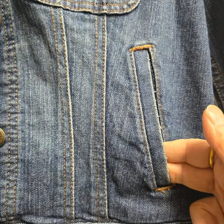 [BUNJANG] Ralph Lauren Western Denim Short Jacket S / 랄프로렌 웨스턴 데님 숏 자켓 S