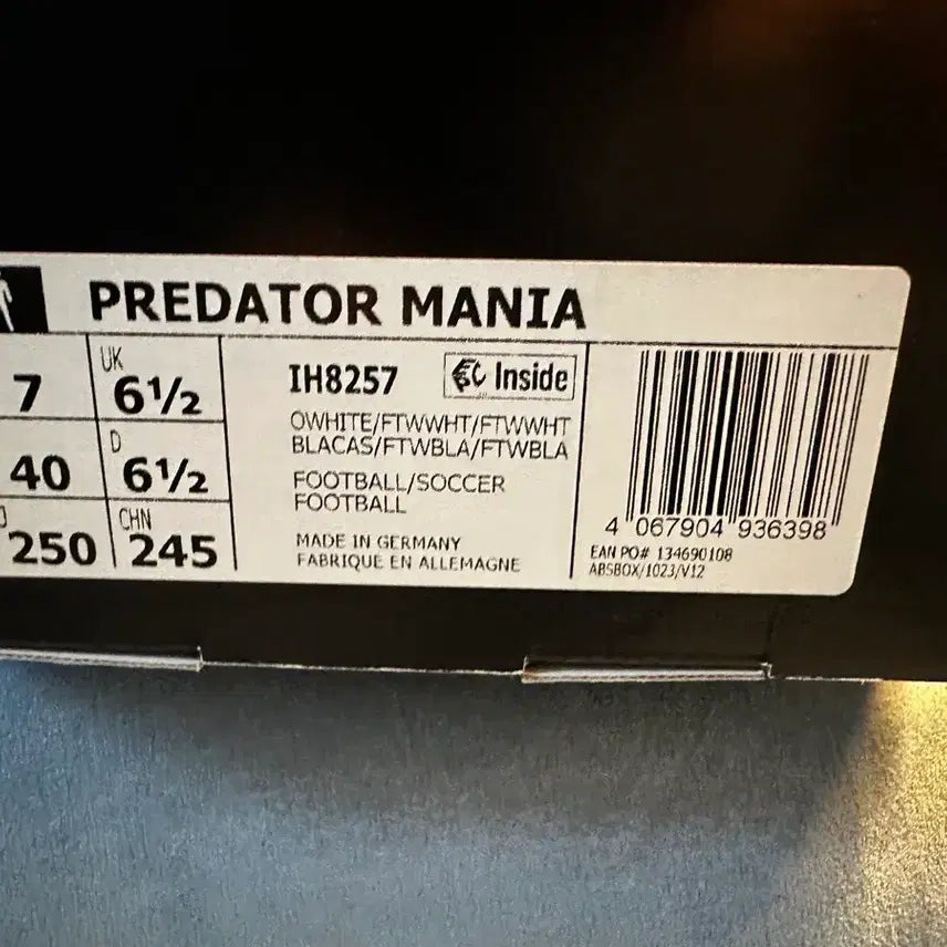 [BUNJANG] Adidas Predator Mania Limited Edition Soccer Cleats / Adidas PREDATOR MANIA 한정판 (새상품)
