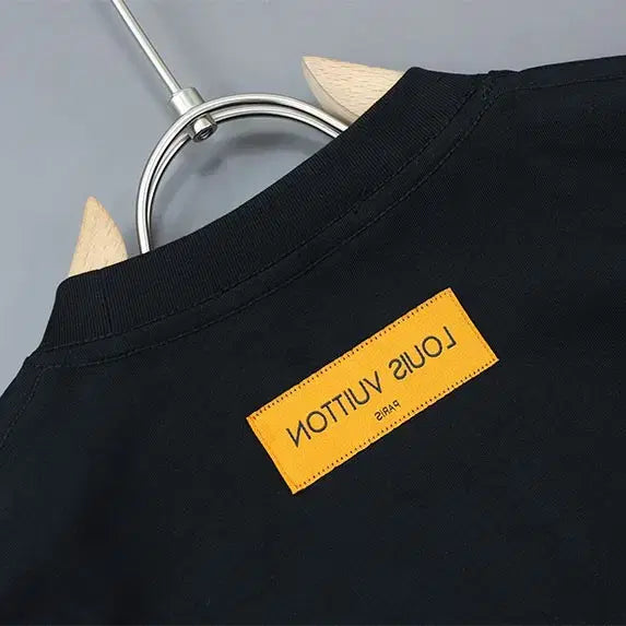 [BUNJANG] Louis Vuitton Monogram Flower Embroidered Logo Round T-shirt / 모노 플라워 자수로고 라운드 티셔츠
