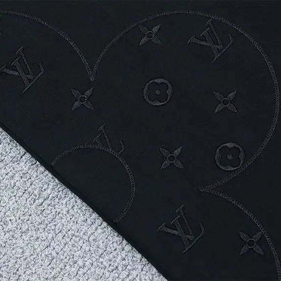 [BUNJANG] Louis Vuitton Monogram Flower Embroidered Logo Round T-shirt / 모노 플라워 자수로고 라운드 티셔츠