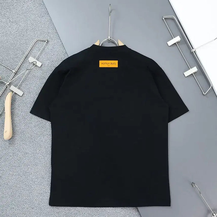 [BUNJANG] Louis Vuitton Monogram Flower Embroidered Logo Round T-shirt / 모노 플라워 자수로고 라운드 티셔츠