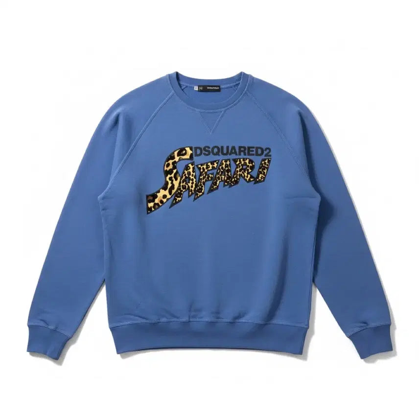 [BUNJANG] Dsquared2 Printed Crewneck Blue M / 디스퀘어드2 프린팅맨투맨 블루 M